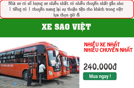 Xe Sao Việt đi Sapa