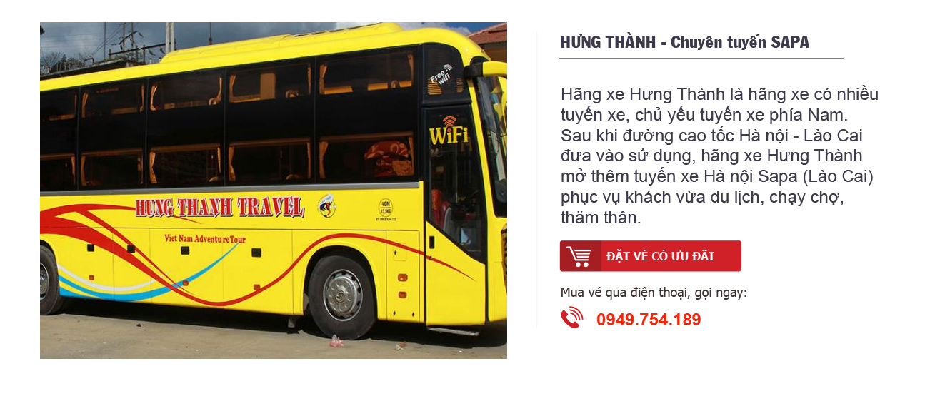 Xe giường nằm đi Sapa của hng Hưng Thnh