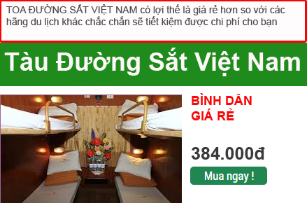 V tu Sapa của đường sắt