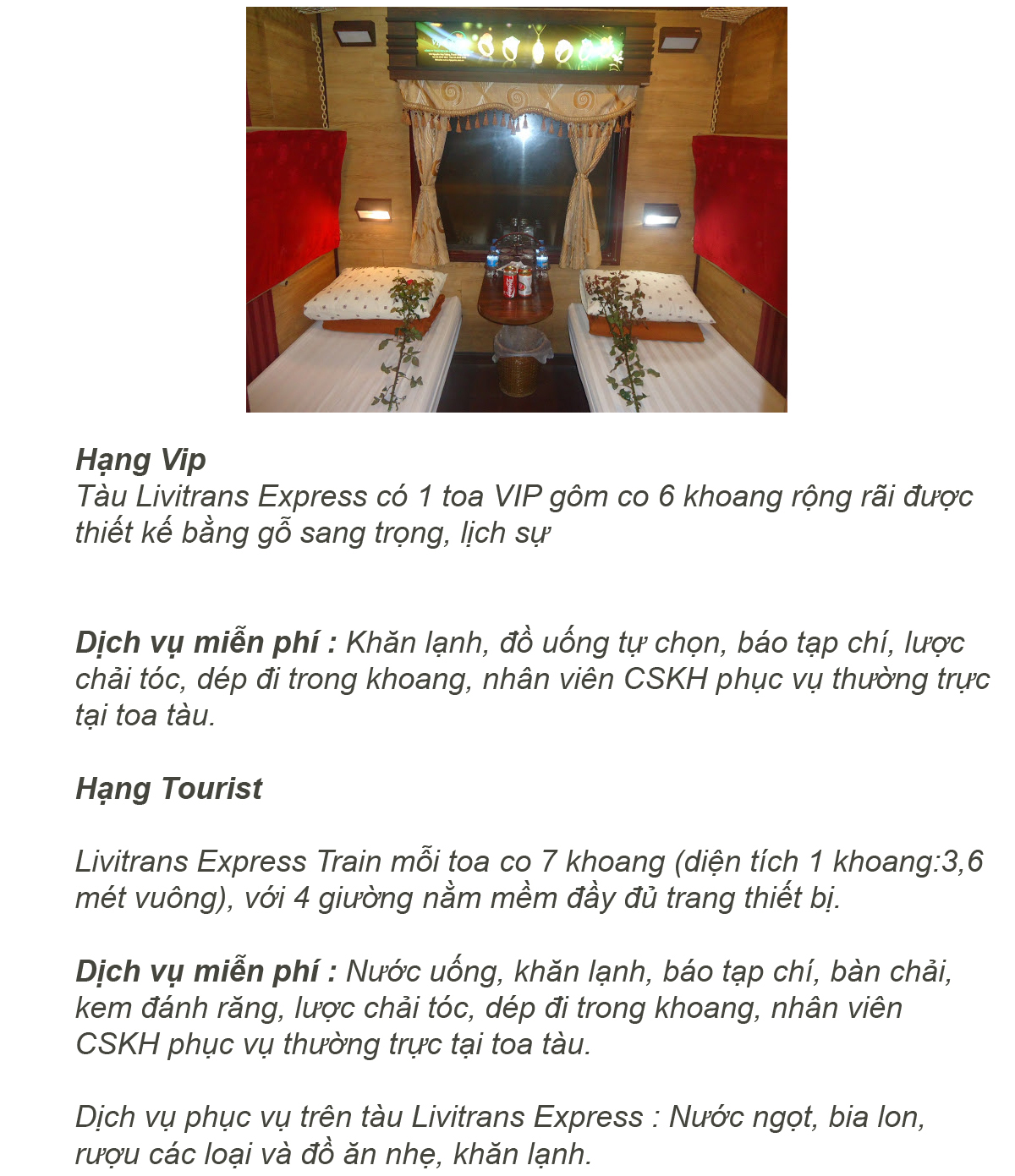 Giới thiệu tu Livitrans Express đi Sp